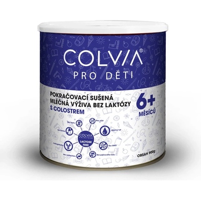 Colvia BEZ LAKTÓZY S COLOSTREM 6+ měsíců 900 g