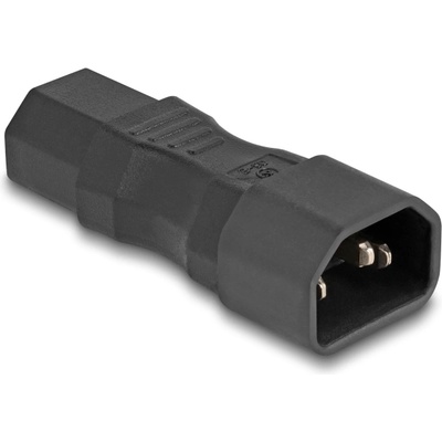 Delock Захранващ адаптер IEC 60320 - C14 - C13, мъжки / женски, 10 A, прав