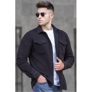 Madmext Мъжка риза - черна #308825 (308825_Черно)