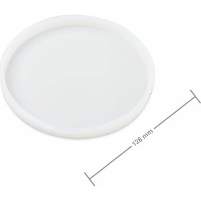 Manumi Silikónová forma na odlievanie kreatívnej hmoty podložka pod pohár bez okraja okrúhla 128x10mm - 1 ks