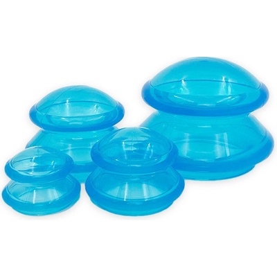 Acus Med Čínske silikónové banky 4 ks Modrá