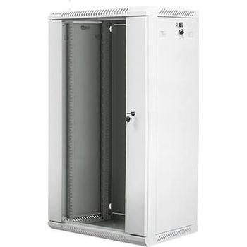 Lanberg rack cabinet 19 wall-mount 22U / 600x450 for self-assembly (flat pack), grey (WF01-6422-10S)