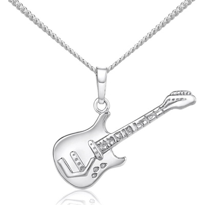 SILVEGO stříbrný přívěsek Kytara B10526ZT