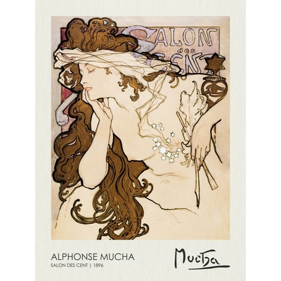 Plagát, Obraz - Salon des Cent (1896), Alfons Mucha, 30 × 40 cm