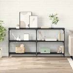 vidaXL Конзолна маса Черния дъб 156 x 28 x 80, 5 см Инженерна дървесина (882786)