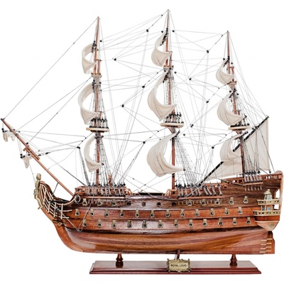 SEA Club Válečná loď - Royal Louis, dřevo/kov, 75x23x67cm - VYSOKÁ kvalita 5412