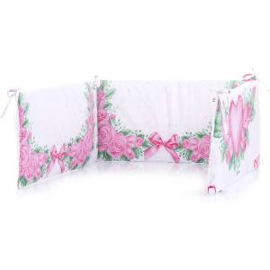 Chipolino Обиколник за легло Chipolino - 30 x 180 сm, Рози (SPBUMP02209)
