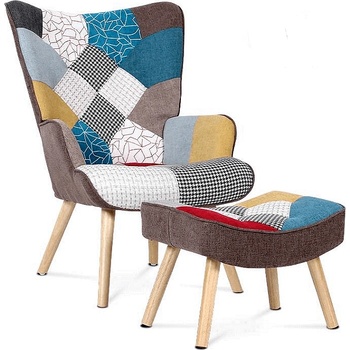 Кресло с табуретка Frank