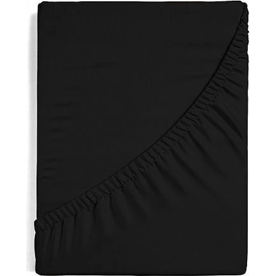 Matějovský Prestieradlo čierne Jersey 120x200