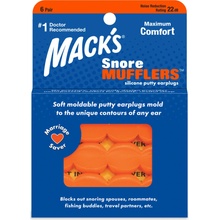 Mack's Snore Mufflers špunty do uší 6 párů