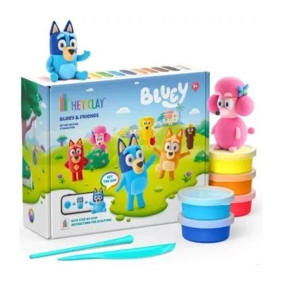 IMC Toys Hey Clay: Голям комплект глина - Bluey