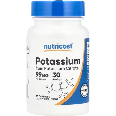 Nutricost Potassium Citrate 99 mg, 30 Capsules