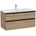 Roca Шкаф с 2 чекмеджета и умивалник, The Gap Unik Walnut, 1005 x 460 x 537 mm, A857724517 + A3279A1000 (170831)