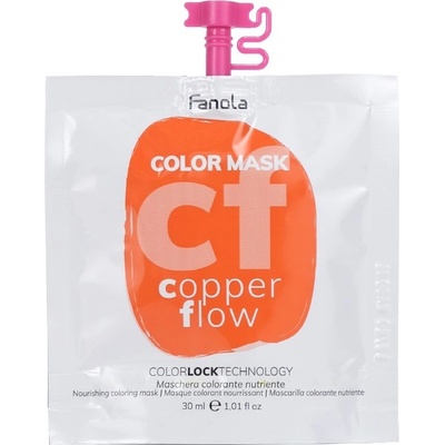 Fanola Color Mask barevné masky Copper Flow měděná 200 ml