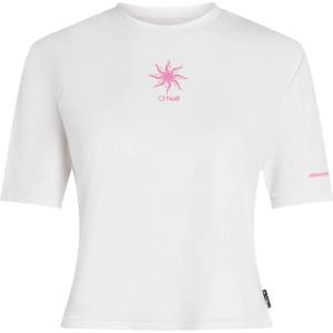 O'Neill Дамска плажна тениска от ликра O'Neill Women's Hybrid UPF Polygiene T-Shirt Lycra - Snow White - размер XS (150-6547-0211)