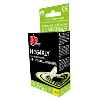 Мастилница UPRINT CN687 HP No364XL, Yellow (LF-INK-HP-CN687-UP)