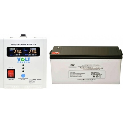 VSelektro záložní zdroj 700W sinusPRO-1000E + AKU 200Ah
