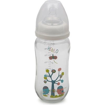 Cangaroo Стъклено шише за хранене с широко гърло 240 ml B0468 (103016)