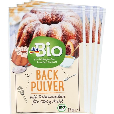 dmBio bio kypřící prášek do pečiva 4 x 17 g