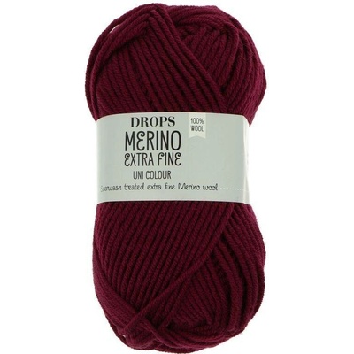Drops Merino Extra Fine Uni Colour 35 červená řepa