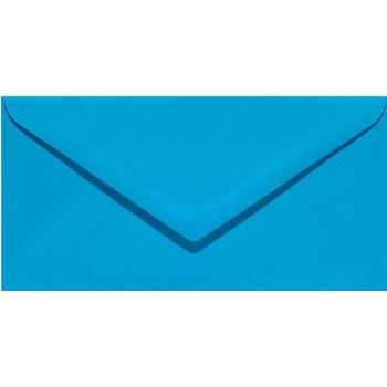 Плик цветен риб DL 110x220 mm 50 бр. Св. син (DL 110)