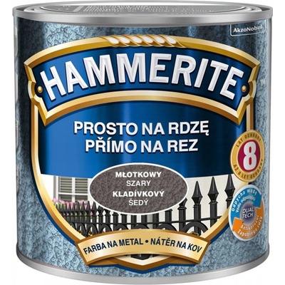 Akzo Nobel Hammerite přímo na rez 0,25L kladívkový šedý – Sleviste.cz