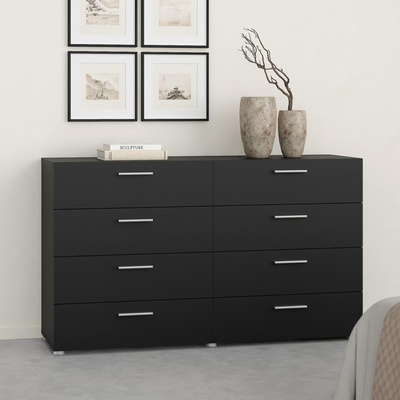 Скрин Pepe с 8 чекмеджета Черен мат