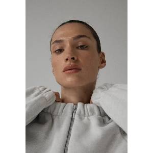 MUUV Muuv. Muuv суичър с цип дамски с памук SMOOTH COTTON (roz.bl.bom.SMOOTHCOTTON)