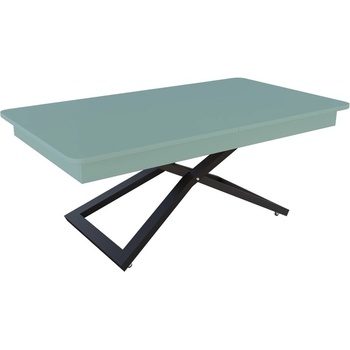 IVM BG Разтегателна маса Верона с повдигащ механизъм - зелен дъск блу