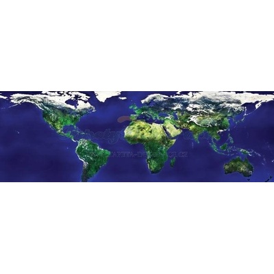Dimex Vliesová fototapeta 2dílná vliesové fototapety 2dílné na zeď Mapa světa M133, rozměry 330 x 110cm