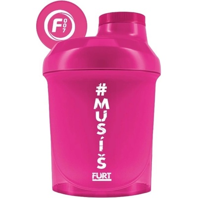Fitness007 šejkr #musíšfurt 300 ml - růžová