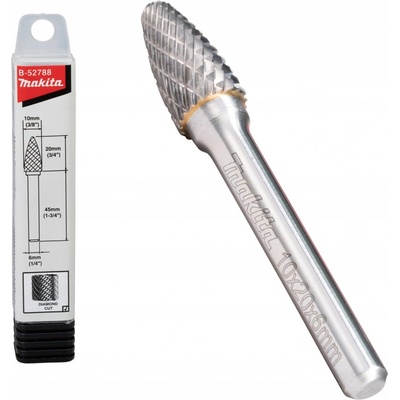 MAKITA B-52788 fréza 10*20*6mm, kužel dělené ostří, na kov a nerez