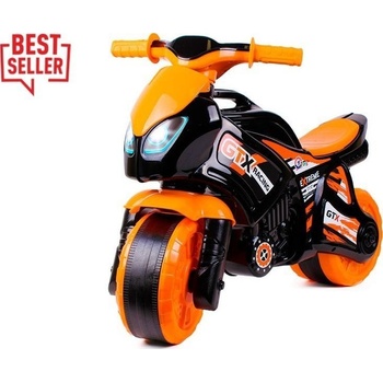 Teddies motorka oranžovo-čierne plast