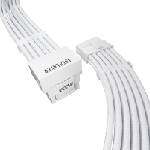 1stPlayer модулен кабел Custom Sleeved Modding Cable White - PCIe 5.0 12VHPWR M/M - FM2-B-WH (FM2-B-WH) - Allstore