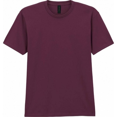 Gildan pánské triko Softstyle Midweight maroon fialová