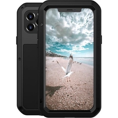 Pouzdro Love Mei super odolné ti nárazu / vodě / prachu iPhone 12 Pro - černé