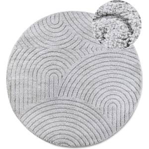 Elle Decoration Светлосив кръгъл килим ø 200 cm Panglao New York Light Grey - Elle Decoration (106205-200)