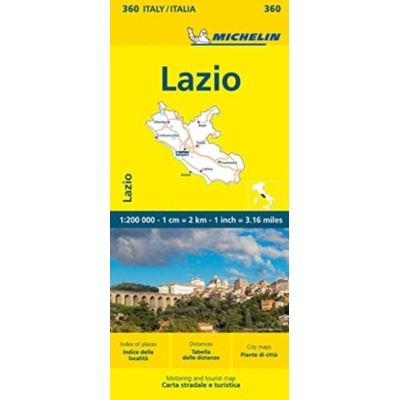 Itálie: Lazio (č. 360) mapa