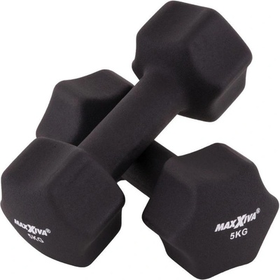 MAXXIVA Sada činek s neoprenovým potahem 2 x 5 kg