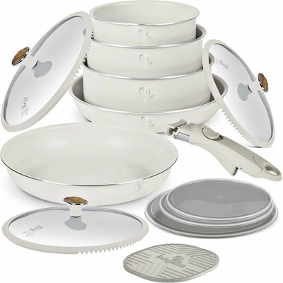 BERLINGERHAUS Sada nádobí s titanovým povrchem 13 ks Sahara Nordic Collection BH-8420