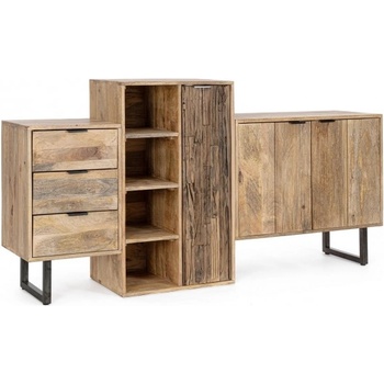 Bizzotto Скрин nashik с 3 врати и 3 чекмеджета (0747307)