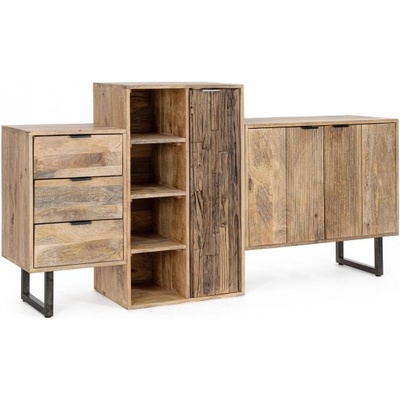 Bizzotto Скрин nashik с 3 врати и 3 чекмеджета (0747307)