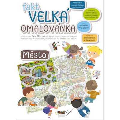 Fakt velká omalovánka Město Baloušek