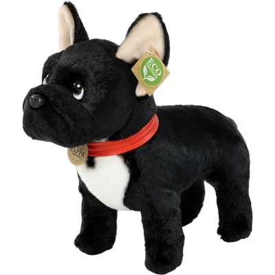 Rappa Плюшена играчка Rappa Еко приятели - Куче Френски булдог, стоящ, черен, 30 cm (357204)