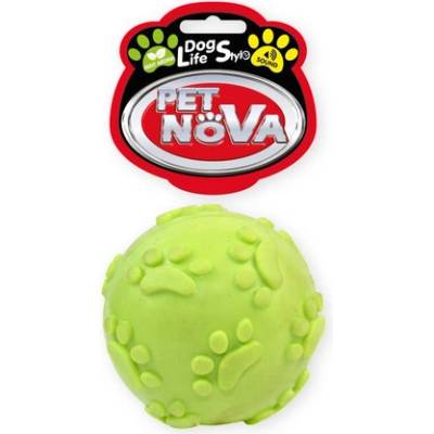 Pet Nova Dog Life Style žlutý míček s rolničkou 6 cm