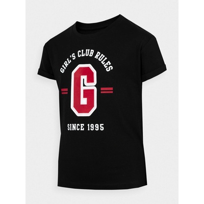 4F t shirt HJZ22 JTSD006 černá