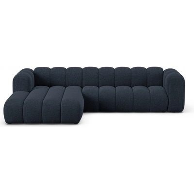 Micadoni Тъмносин шенилов ъглов диван (ляв ъгъл) Lupine - Micadoni (MIC_LC_L_214_F1_LUPINE5)