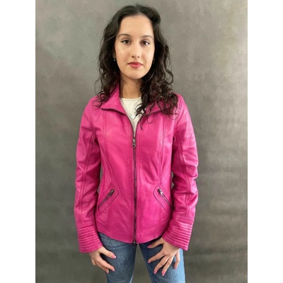 Max Original Leather Dámska kožená bunda FELICE-2 shocking pink