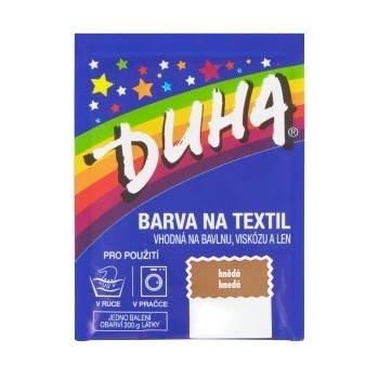 Duha farba na textil číslo 23 hnedá 15 g