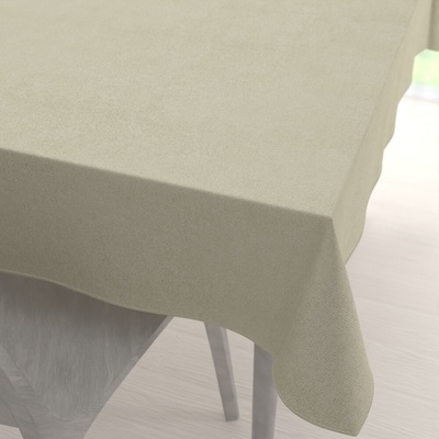 Biante Obdĺžnikový obrus/imitácia brúsenej kože Alcantara ALC-021 Krémový 50x100 cm